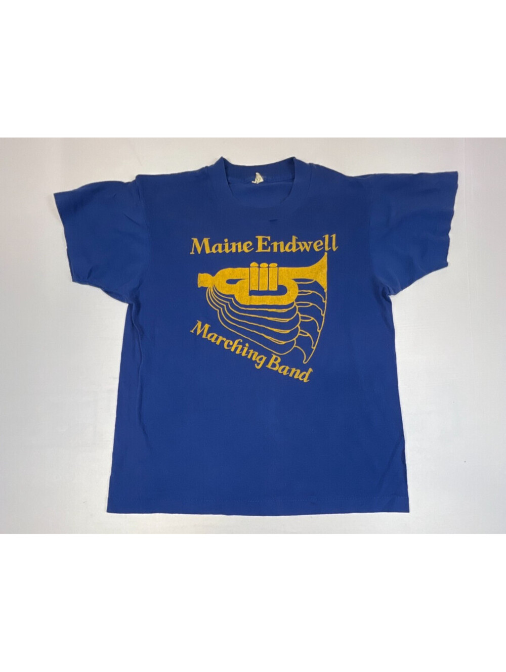 Vintage 80s Screen Stars Maine Endwell Marching Band T Shirt Large USA